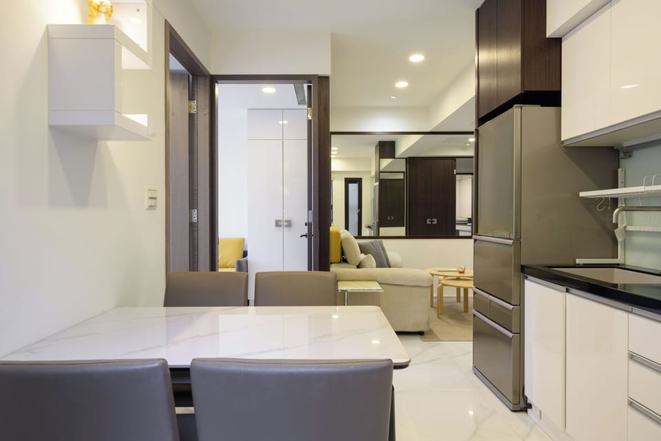 dining area next to kitchen