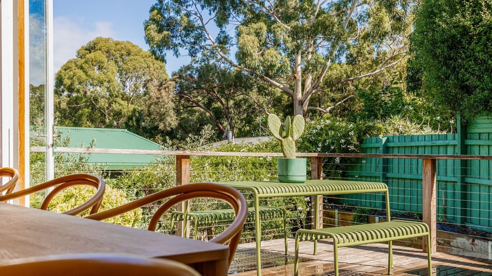Living, Dining and Deck Area