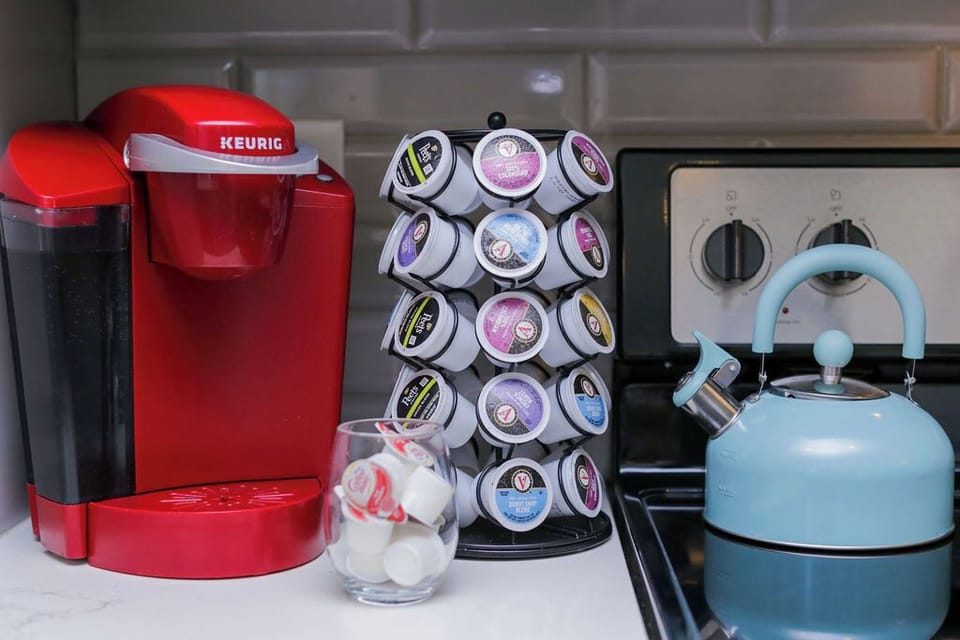 We have plenty of coffee and tea!