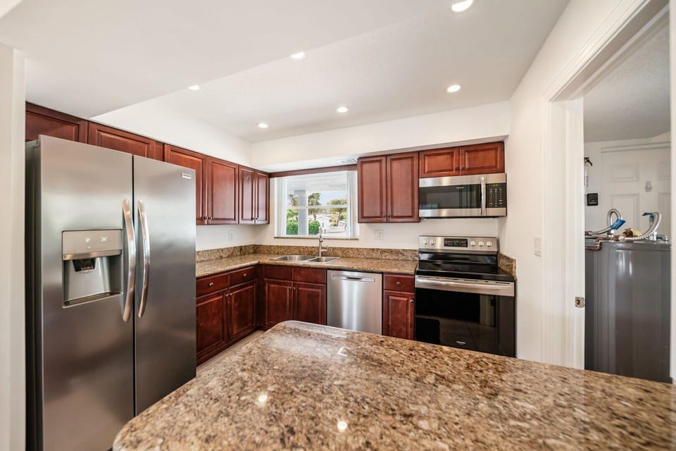 Fully stocked kitchen