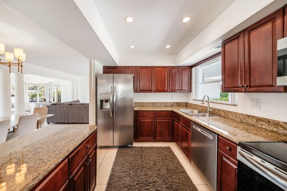 Fully stocked kitchen