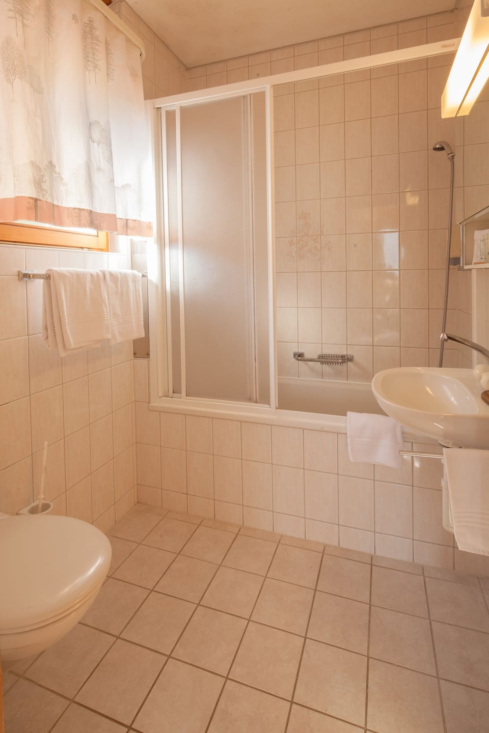 Free toiletries, hair dryer, towels