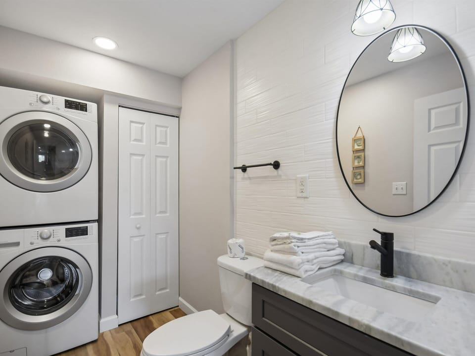 Half Bathroom - Laundry Closet - Washer and Dryer - Second Floor