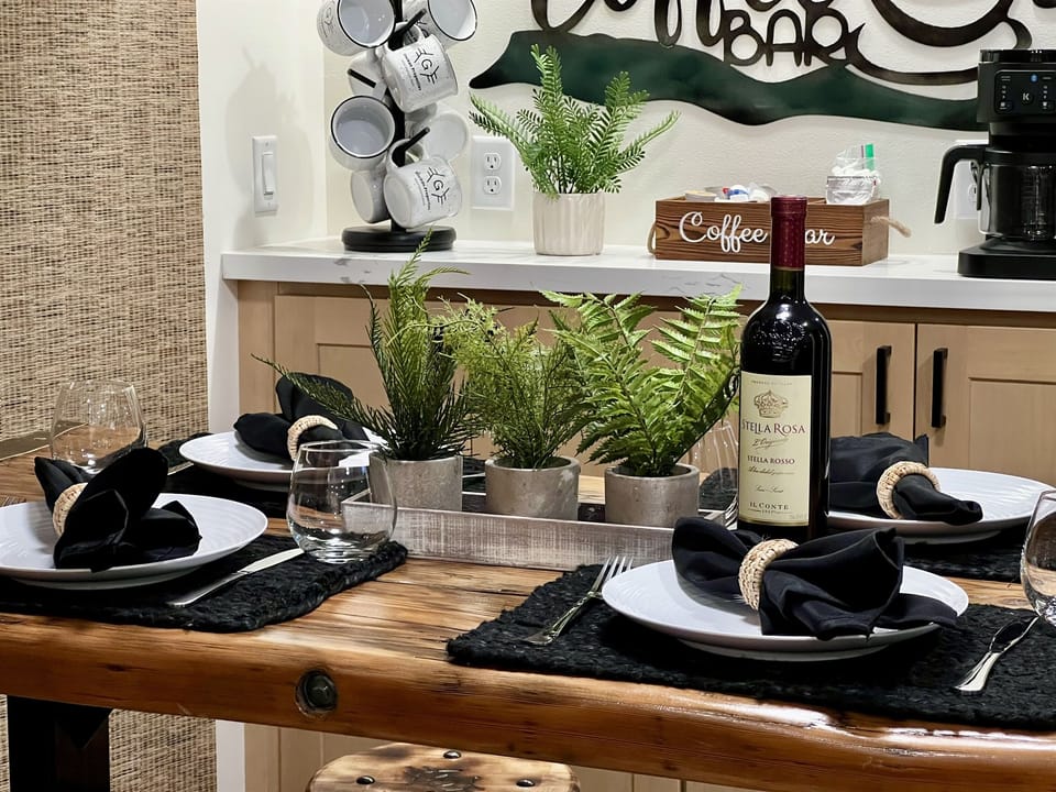 Custom made table and stools