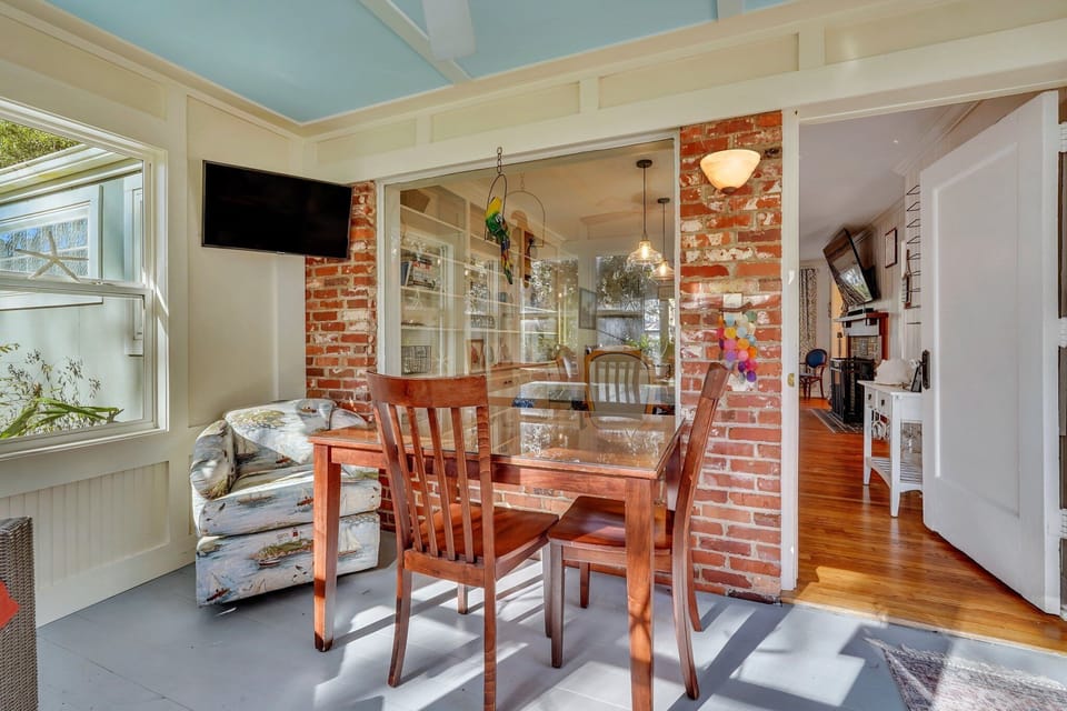 Sunroom looking into the dining area