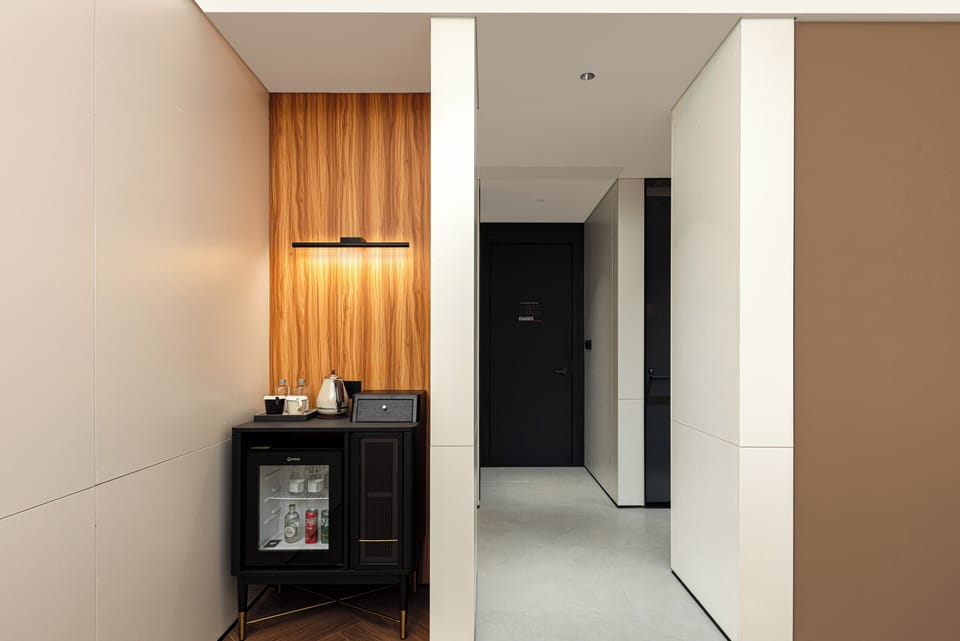 Panoramic Double Room, Private Bathroom, City View | Pillowtop beds, free minibar, desk, laptop workspace