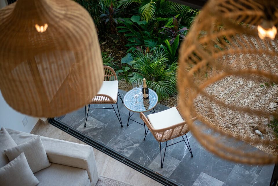 Walk Out Terrace with Lush Garden Surroundings
