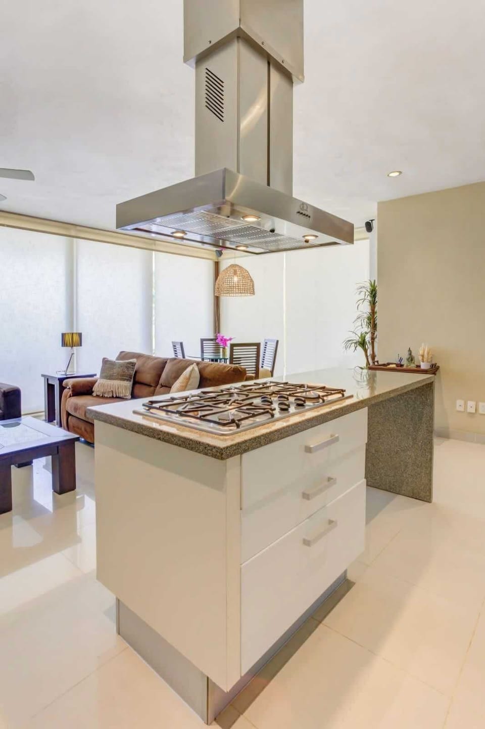 Even from the kitchen you'll have a great view