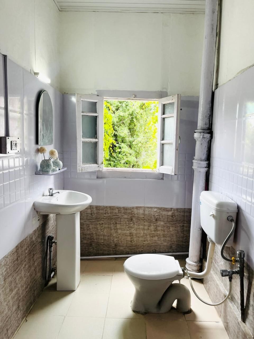 Slippers, towels, soap