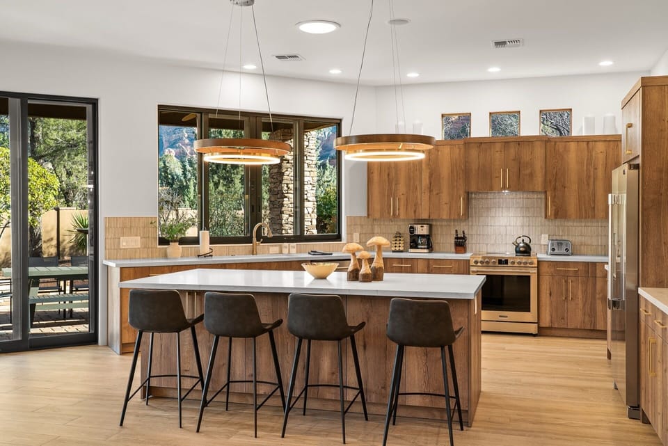 Fully stocked kitchen