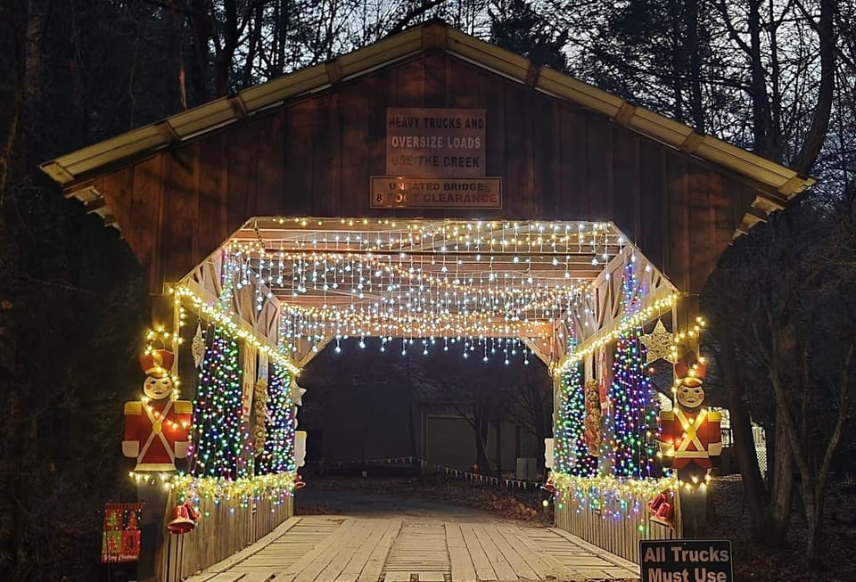 Over the river and through the woods you'll go up the mountain to our cabin.