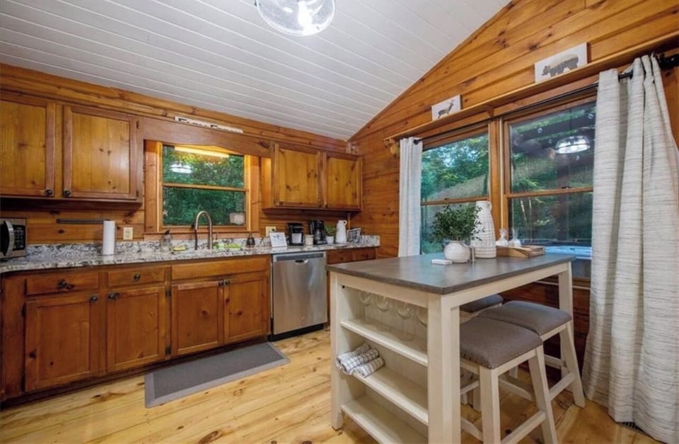 Delight in preparing meals together in the fully stocked kitchen.