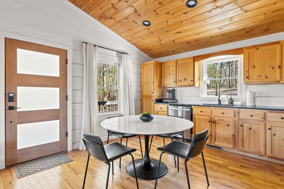 Enjoy meals together in this sunlit dining space, designed to bring people closer.