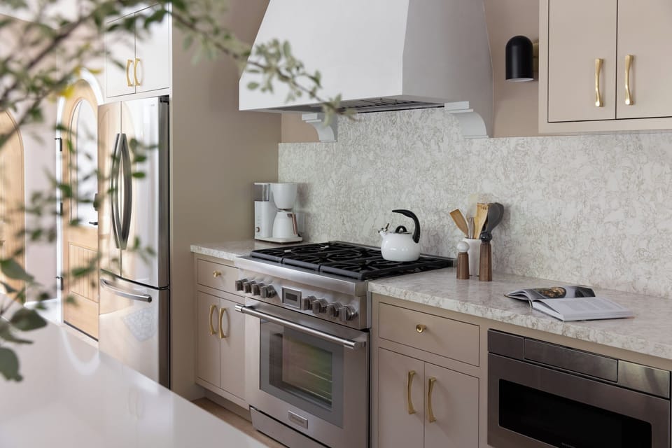Fully stocked kitchen