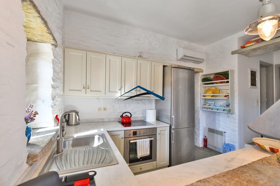 The kitchen area