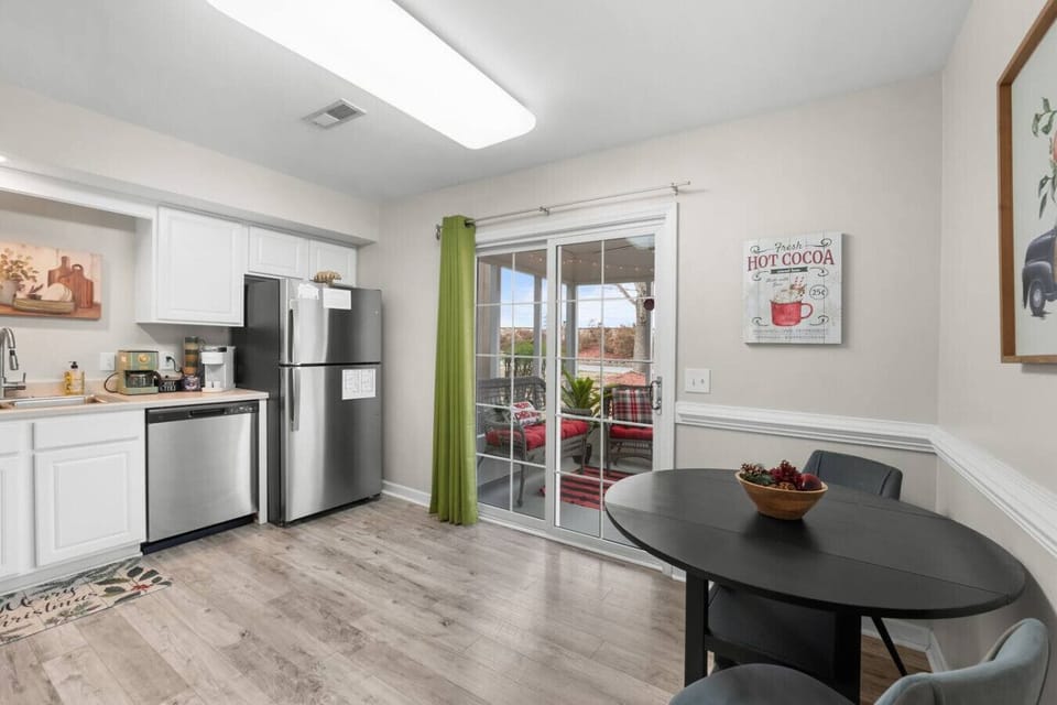 Large open kitchen conveniently located just off the living room on the main level.