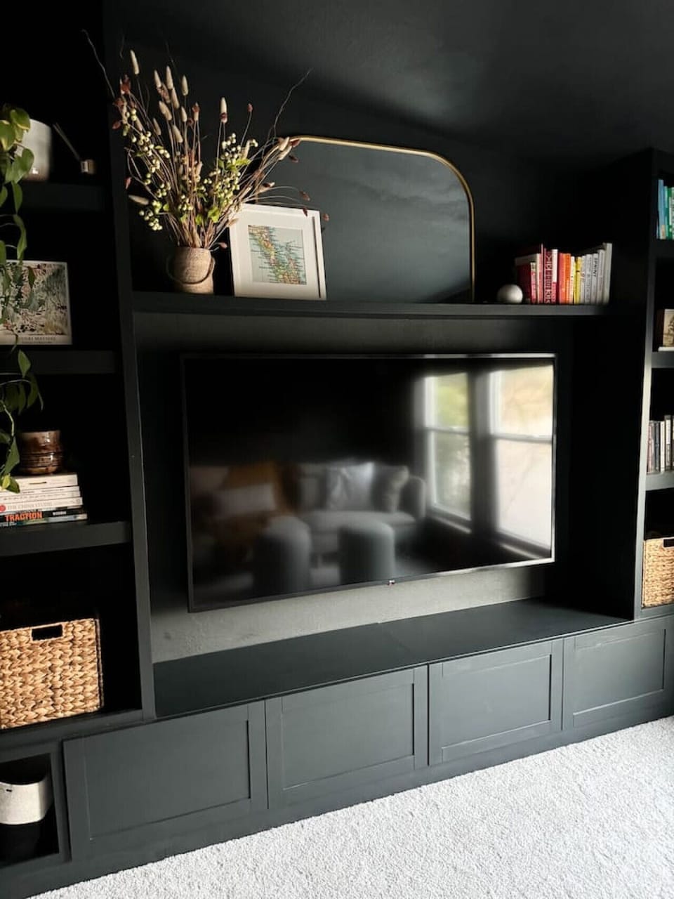 The media-room`s media center! The perfect TV-to-wall ratio ;)