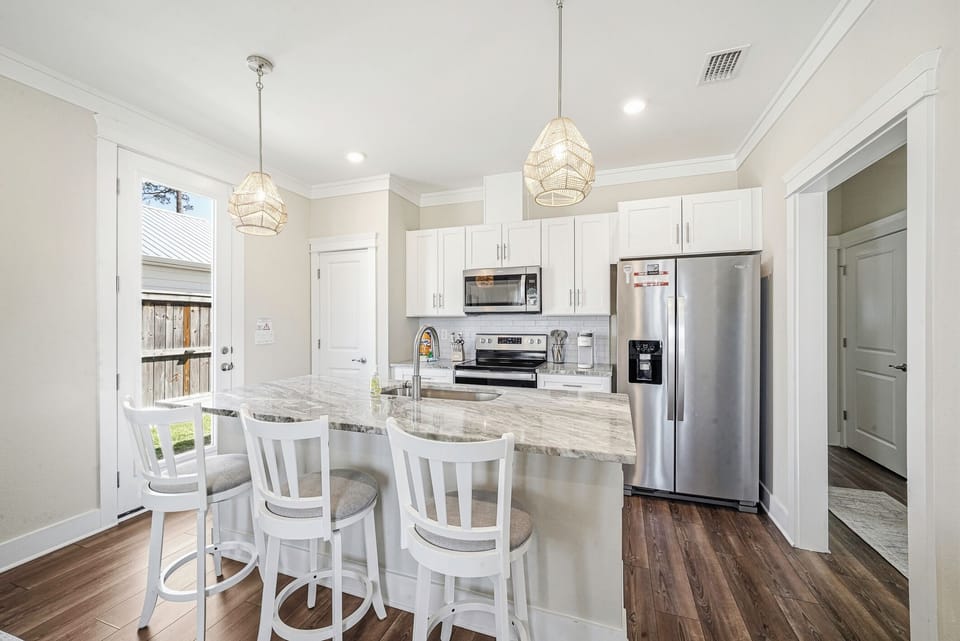 Fully stocked kitchen