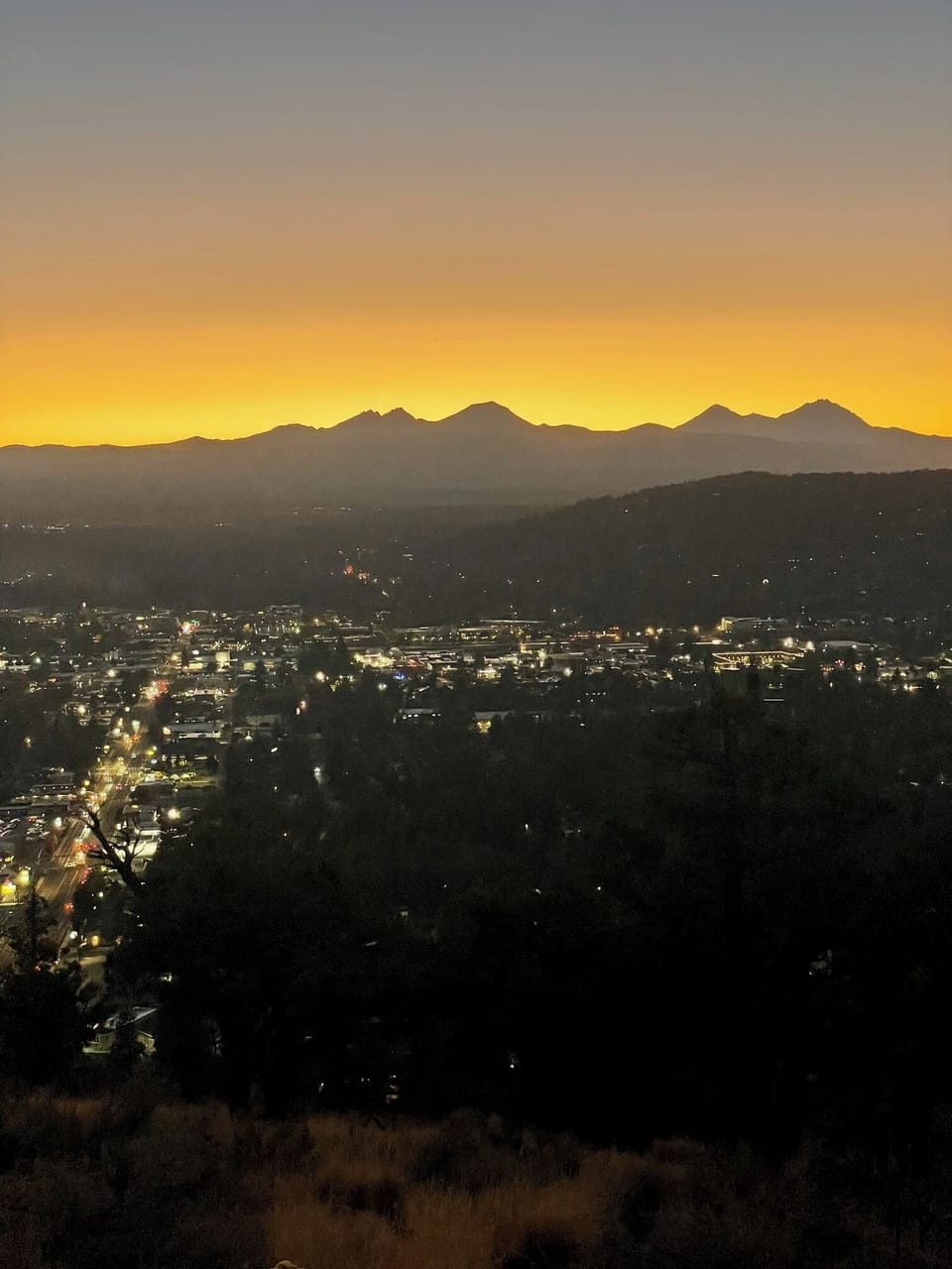 Sunset over Bend from Pilot Butte; 15 min drive from condo