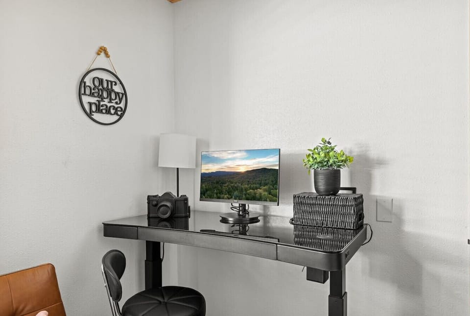 Workstation featured in the fourth bedroom, perfect for the remote worker.
