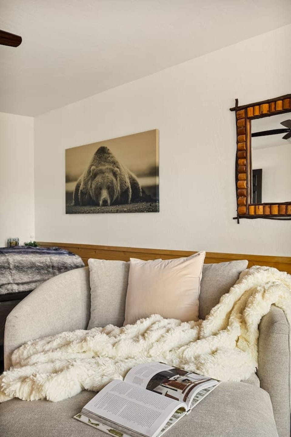 A chaise lounge chair is the ideal spot to unwind, relax, and snuggle up with a good book.