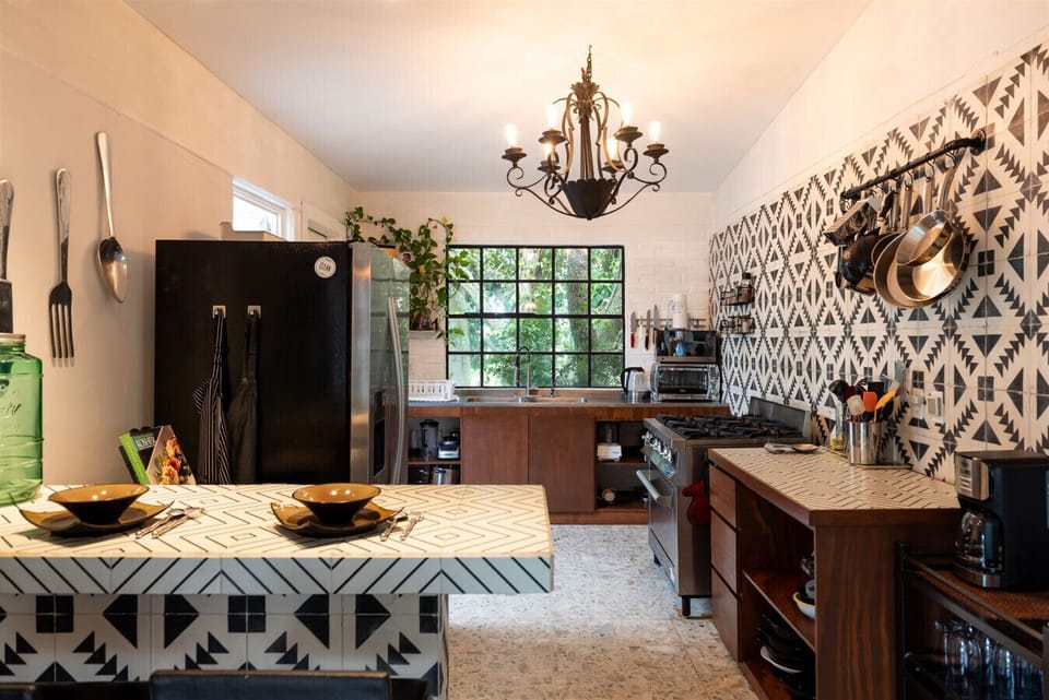 Rustic chic kitchen area everything you need to cook up a feast.