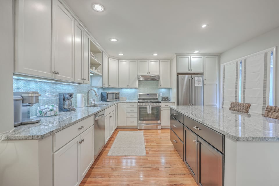 Enjoy the exceptionally large and spacious kitchen area.