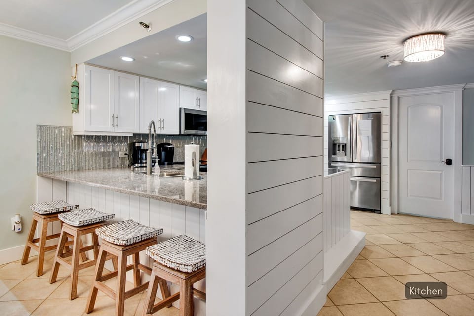 Entry - Kitchen - Bar Seating for 4