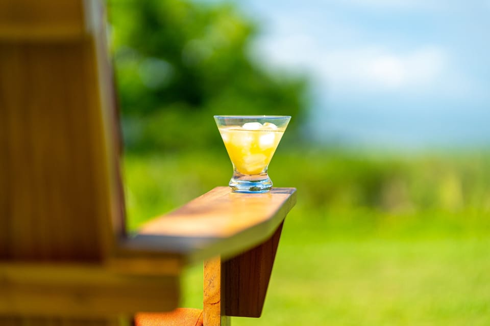 "It's literally surrounded by open space and expansive views to the mountain, a deep valley, and of course the ocean - all from comfy Adirondack chairs"