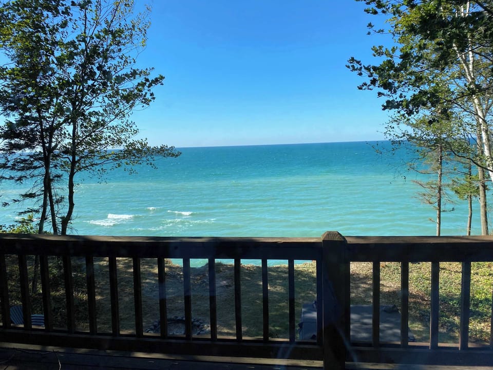 View from 2nd floor balcony (prior to deck remodel)