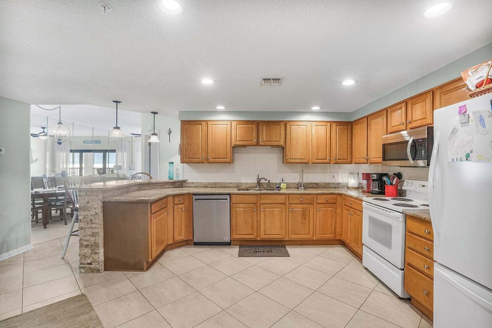 A well equipped kitchen.