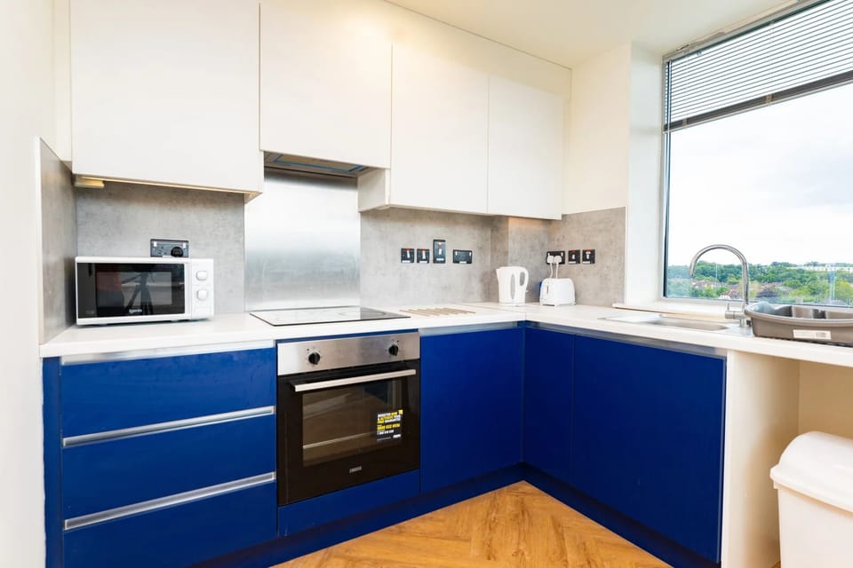 Fridge, oven, stovetop