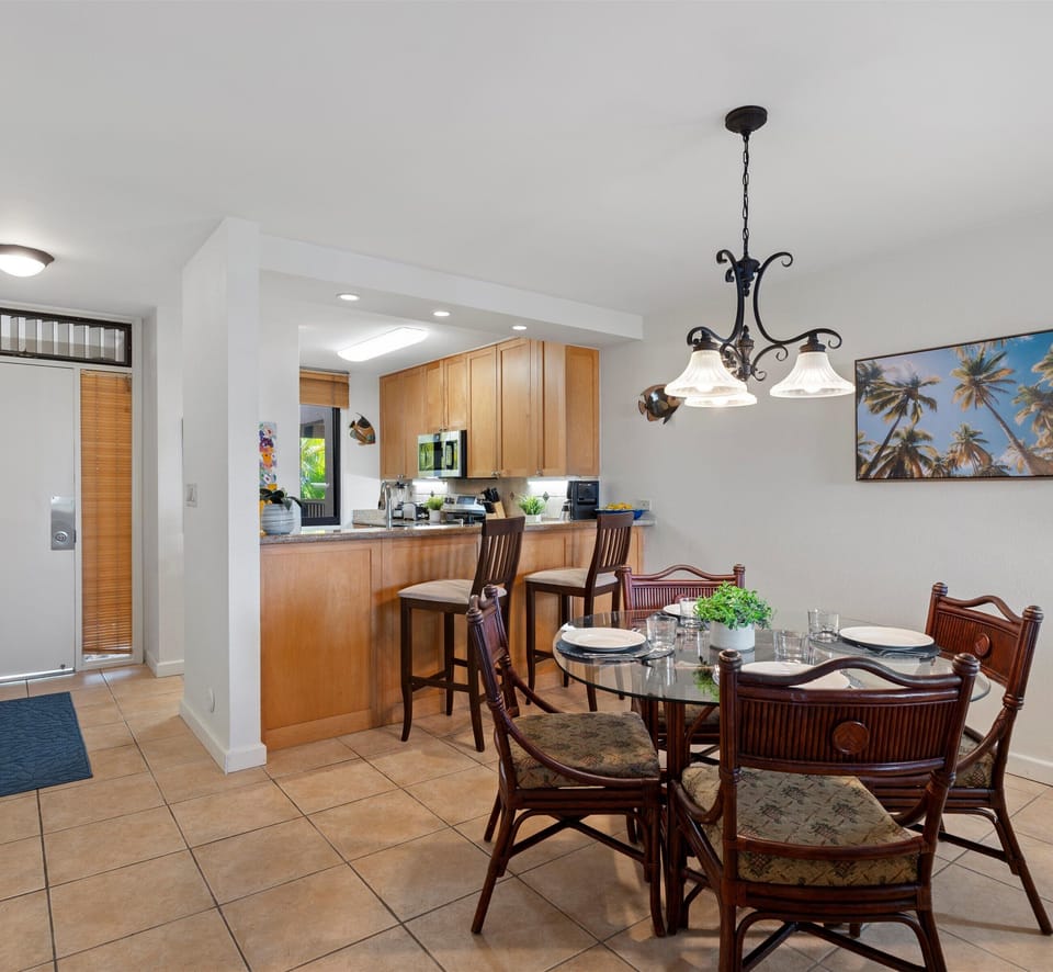 Beautiful tiled flooring throughout