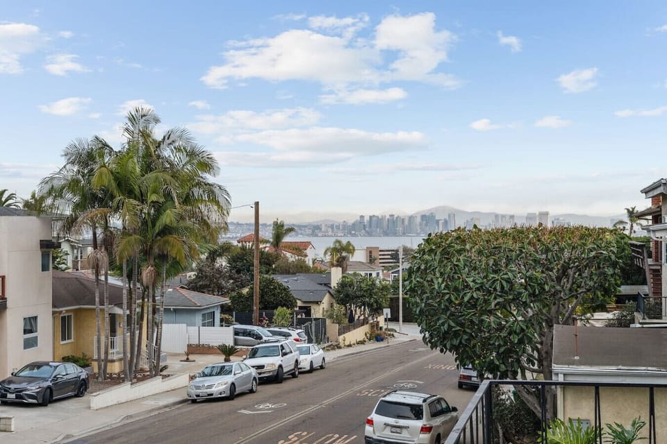View of downtown San Diego from balcony