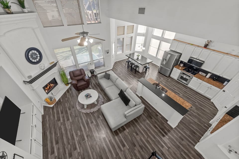 Overlook of the first floor from above