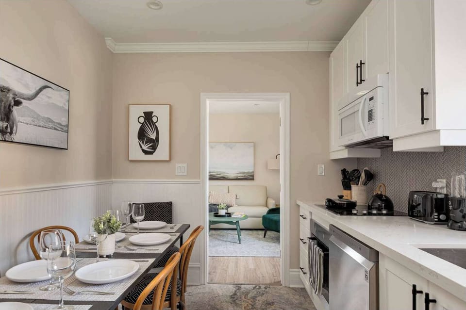 Kitchen and dining area