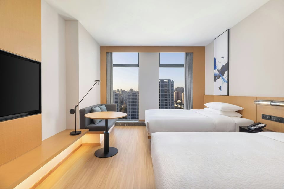 In-room safe, laptop workspace, blackout drapes, free cribs/infant beds