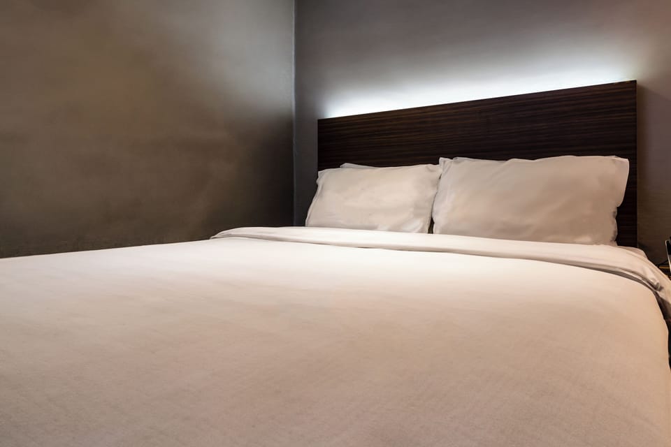 Basic Double Room, Private Bathroom, City View | Desk, laptop workspace, blackout drapes, soundproofing