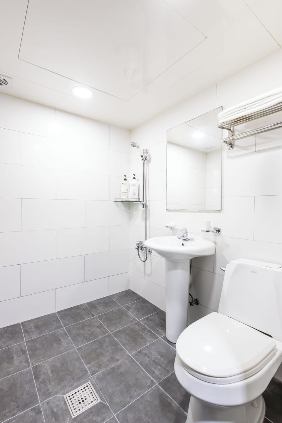 Basic Double Room, Private Bathroom, City View | Bathroom | Shower, free toiletries, hair dryer, bathrobes