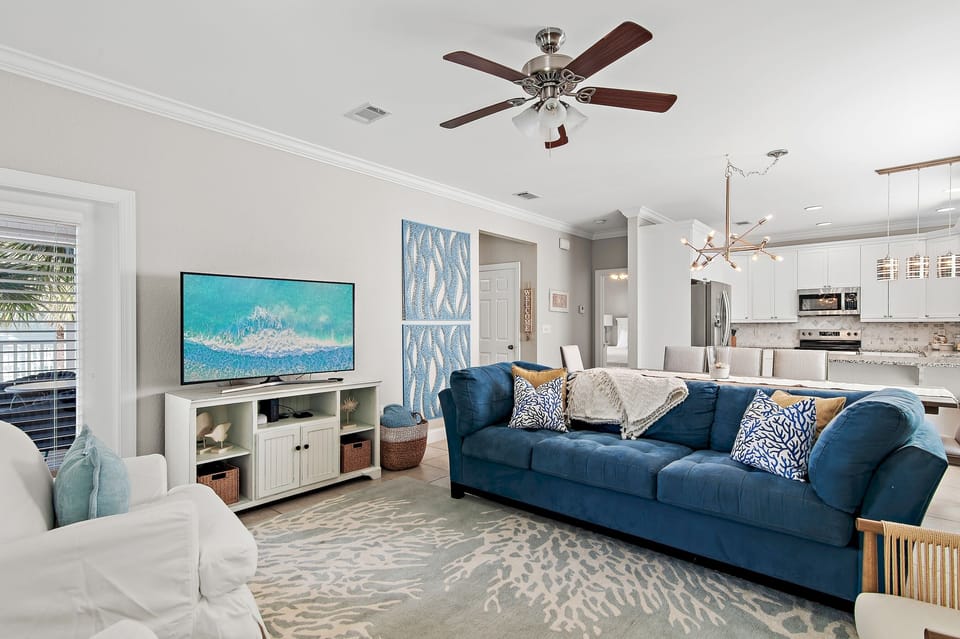 Emerald Escape - Seagrove - Second Floor - Open Space Living Area