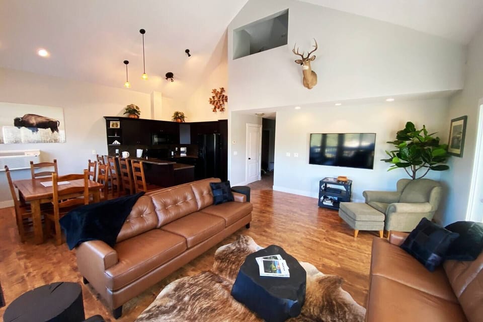 Living Room - looking back at entrance from fireplace.