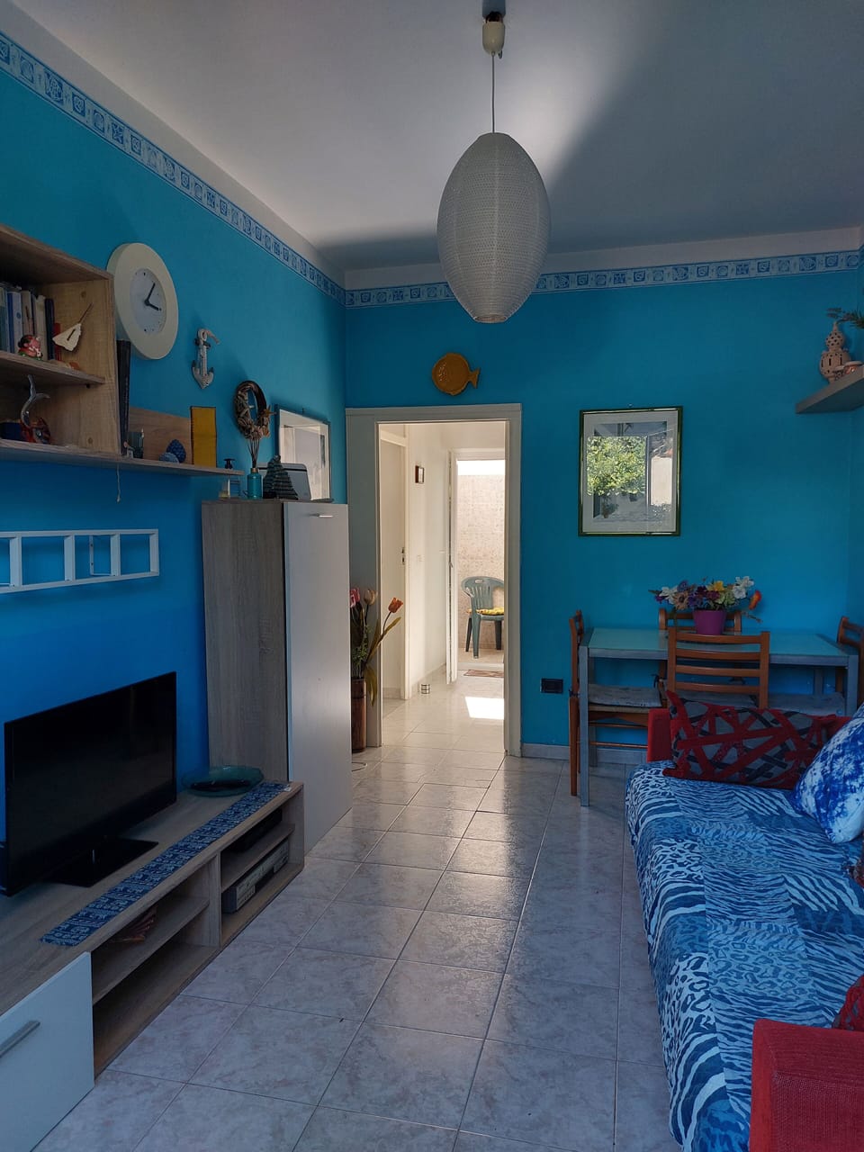 Living room with sofa bed