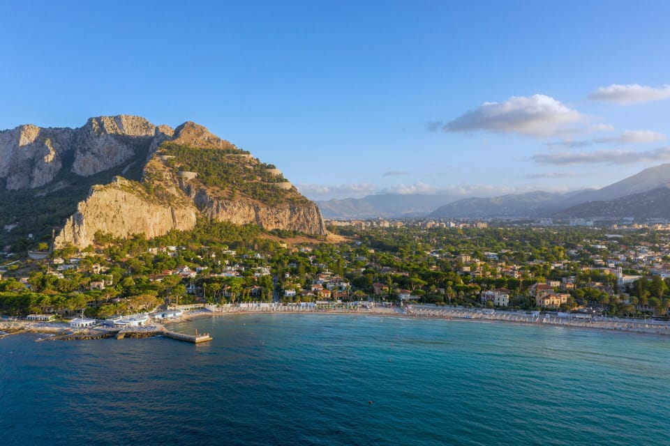 Aerial view of Mondello Bay