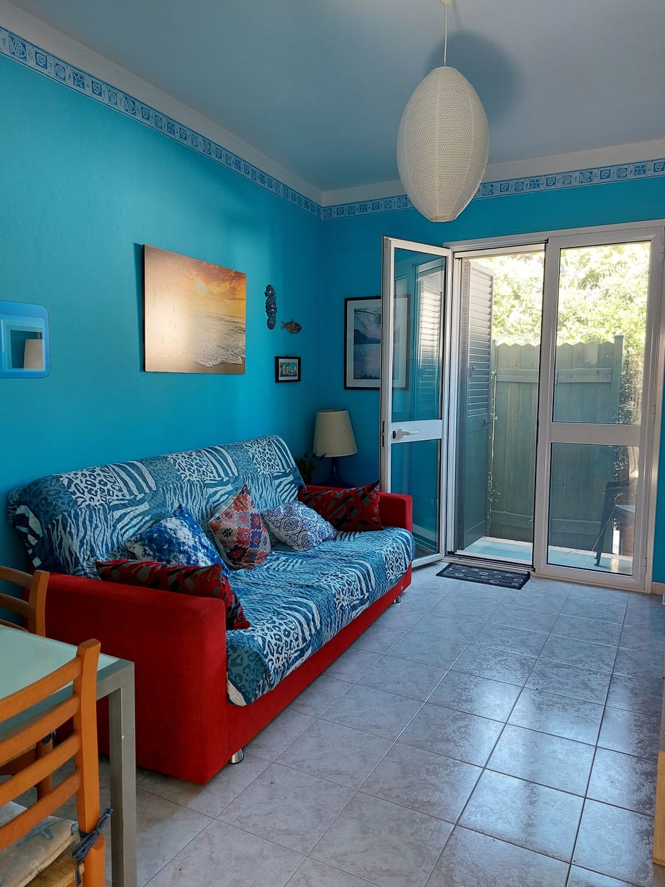 Living room with sofa bed