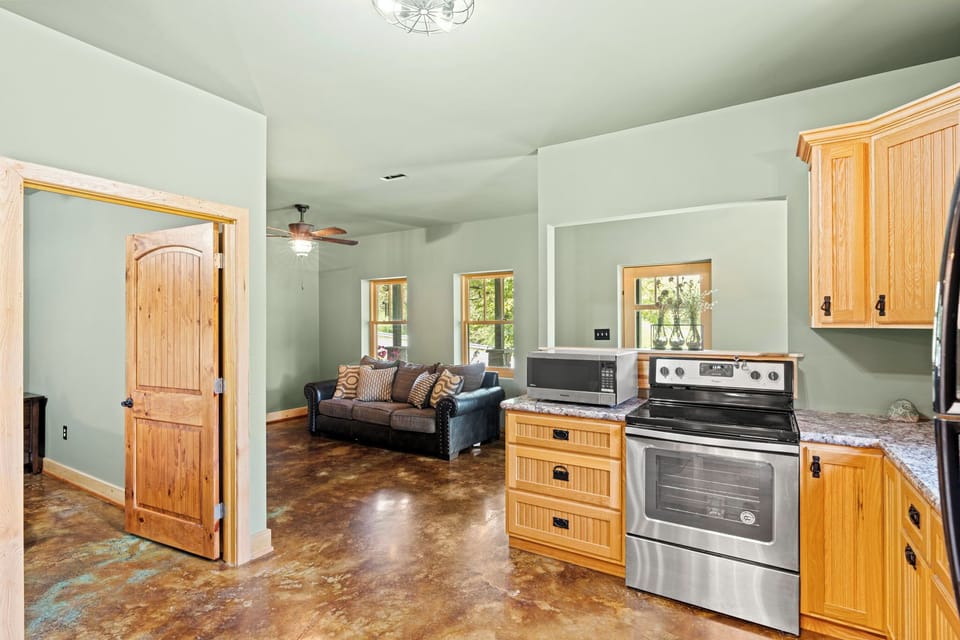 Kitchen looking at Living Room