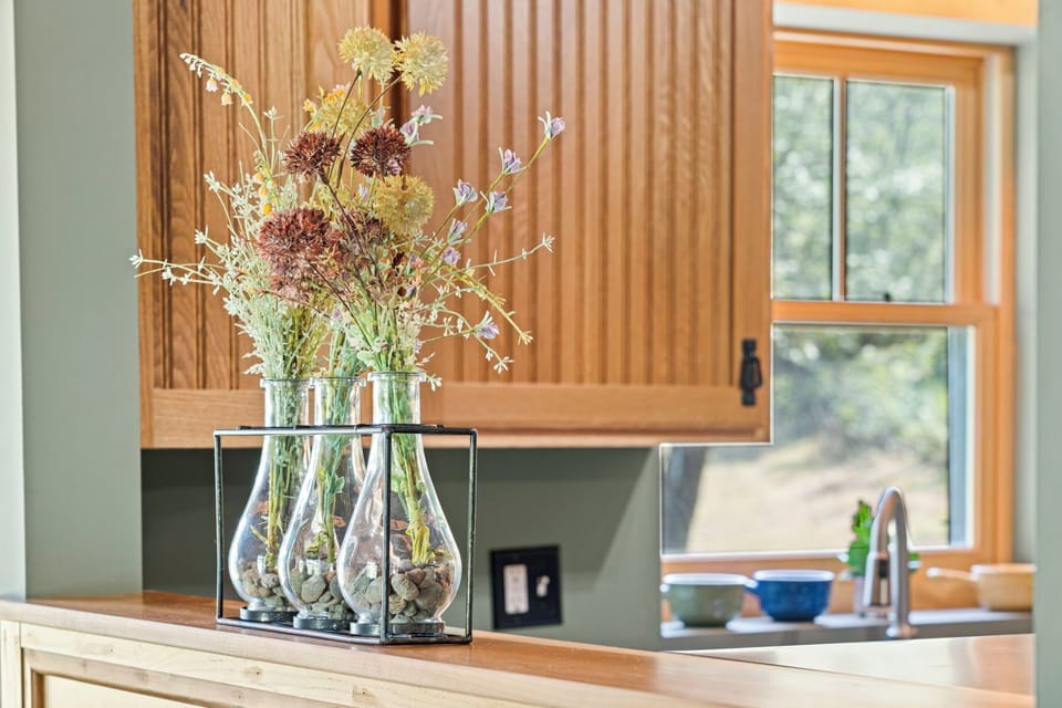Open Window to Dining Area from Kitchen