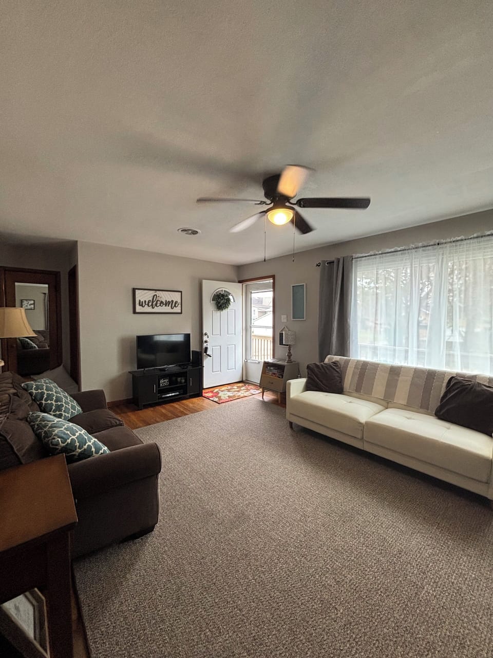 Living room with sleeper sofa