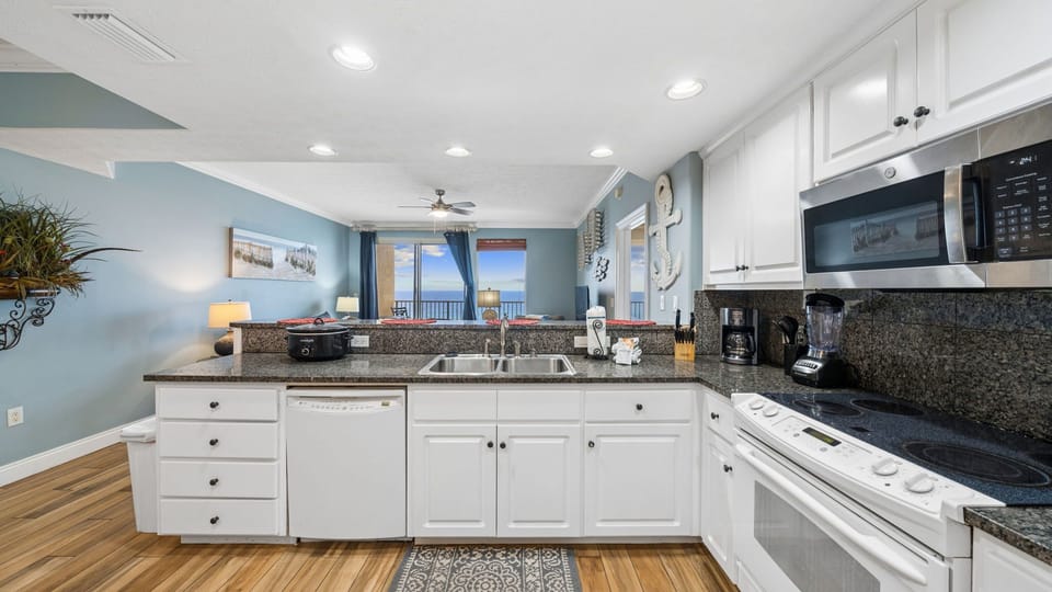 Kitchen with Gulf View