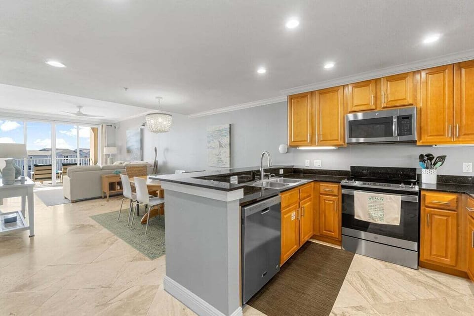 Full kitchen with all the cooking essentials