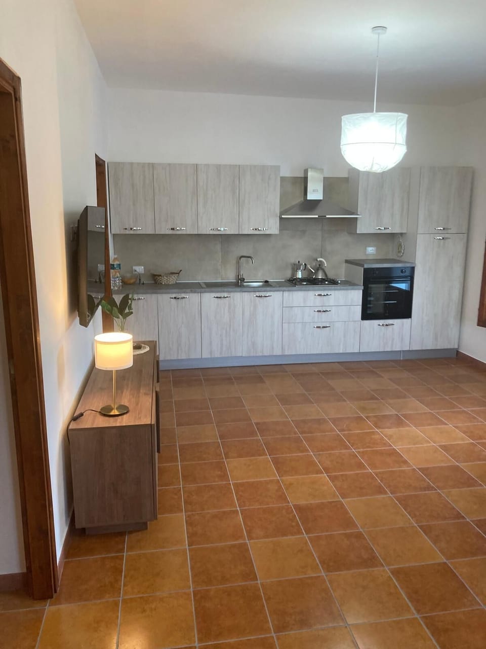 Open plan kitchen and living room 
